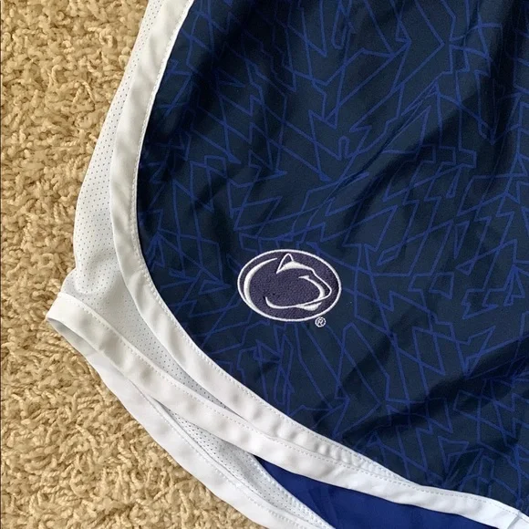 Nike Penn State Women's Navy and White Athletic running Shorts women’s SZ XS - Picture 2 of 7